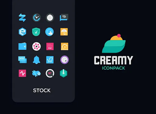 Screenshot di Creamy Icon pack