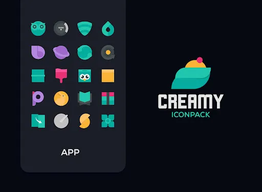 Screenshot di Creamy Icon pack