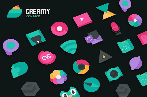 Screenshot di Creamy Icon pack