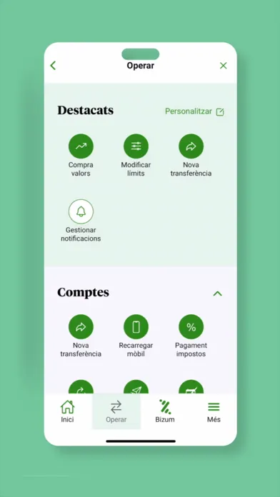 Creand Banca Online Screenshots