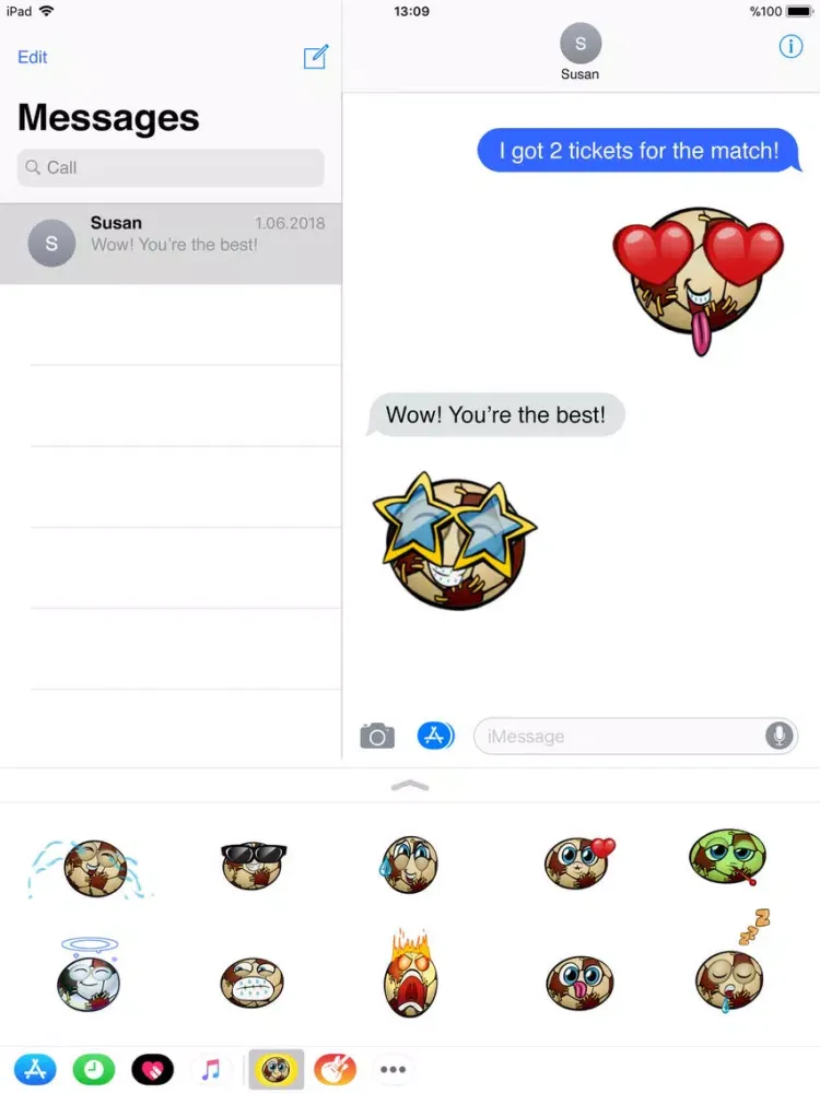 Luca: Football Emoji Stickers iPad  স্ক্রিনশট