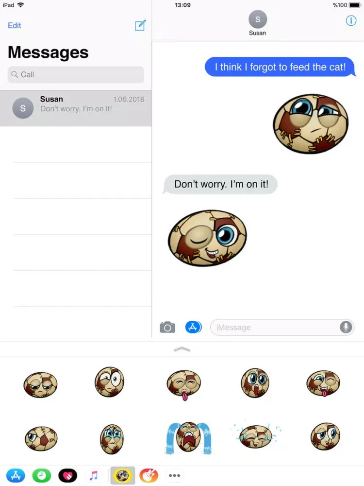 Luca: Football Emoji Stickers iPad  স্ক্রিনশট