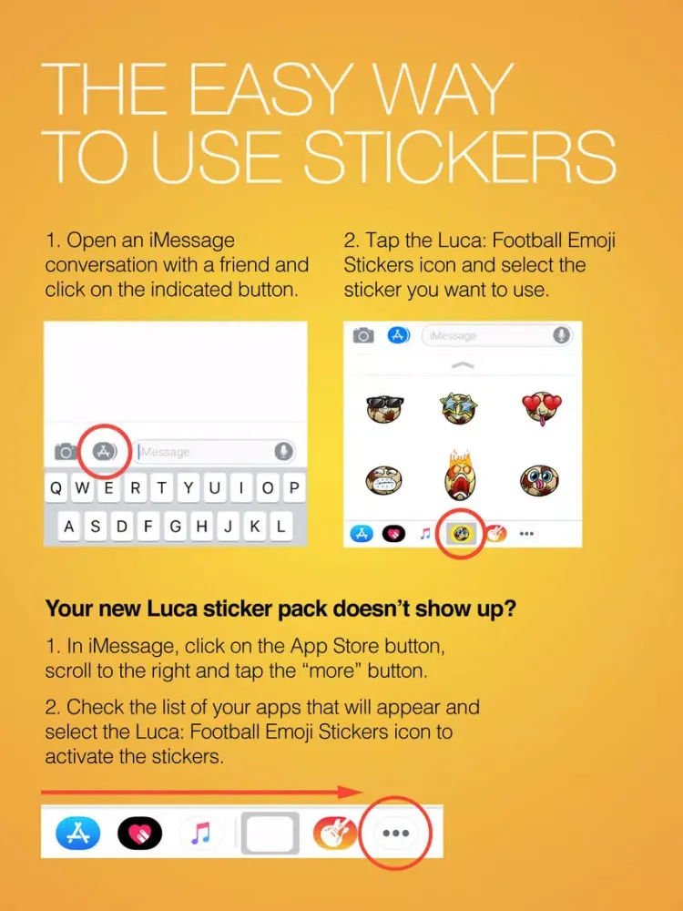 Luca: Football Emoji Stickers iPad  স্ক্রিনশট
