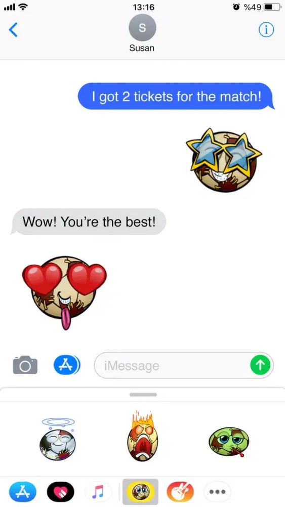 Luca: Football Emoji Stickers স্ক্রিনশট