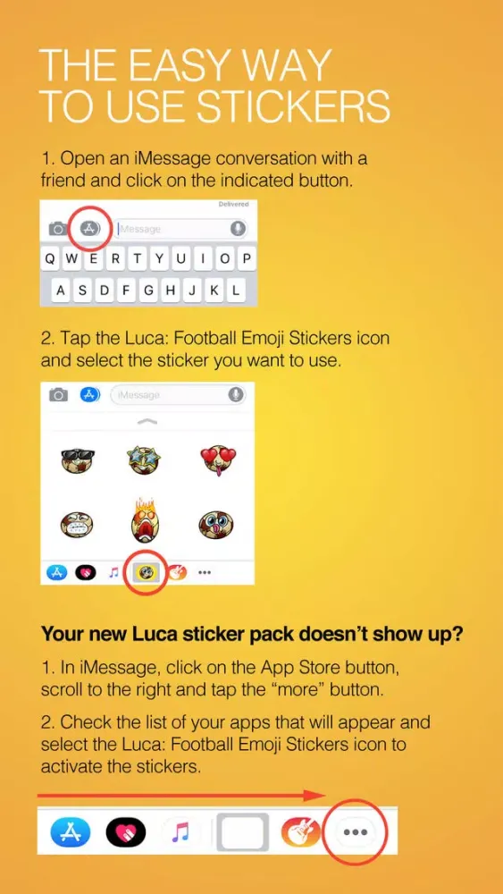 Luca: Football Emoji Stickers স্ক্রিনশট