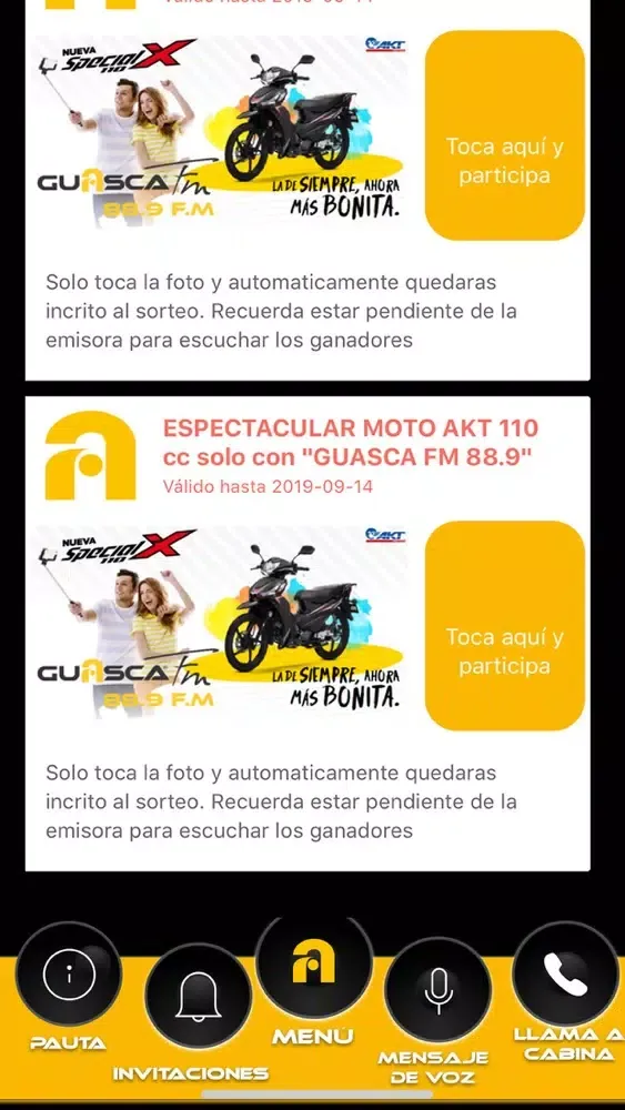 Скриншоты Guasca FM 107.1