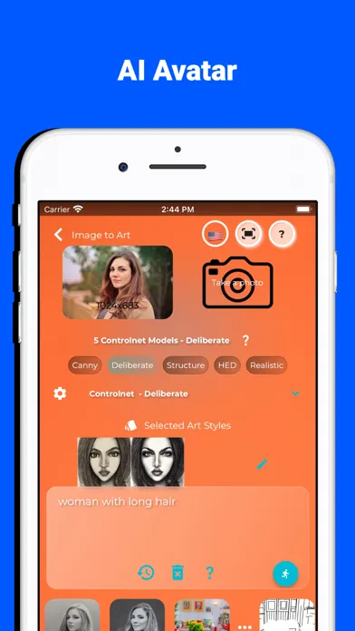 Creata AI Art & Chat سکرین شاٹس