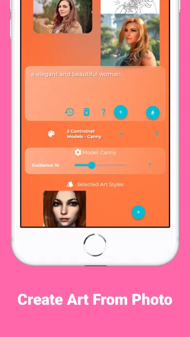 Creata AI Art & Chat سکرین شاٹس