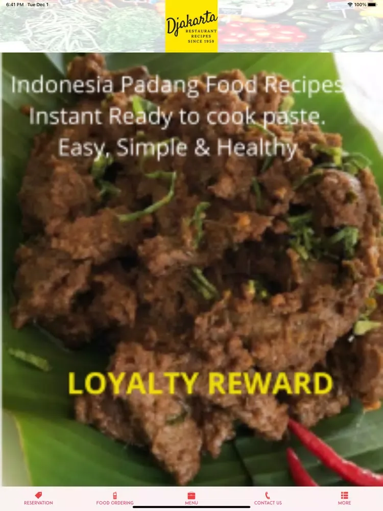 تصاویر Indonesia Padang Food Recipes iPad 