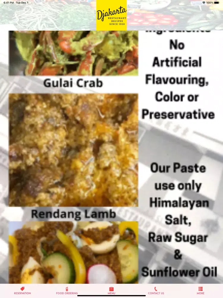 تصاویر Indonesia Padang Food Recipes iPad 