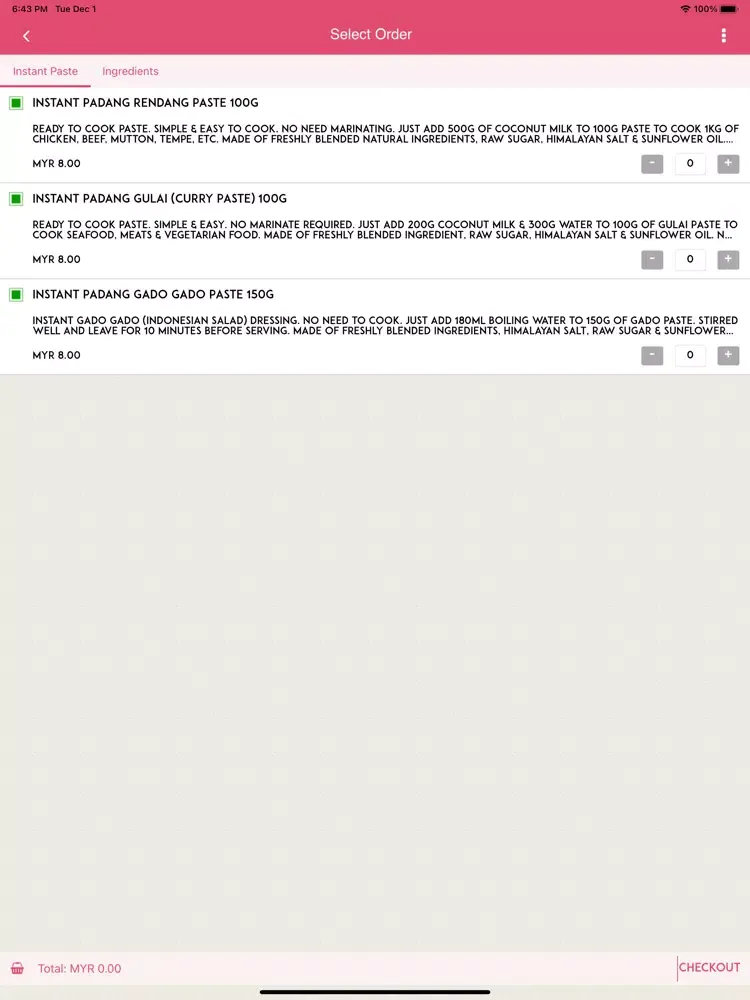 تصاویر Indonesia Padang Food Recipes iPad 
