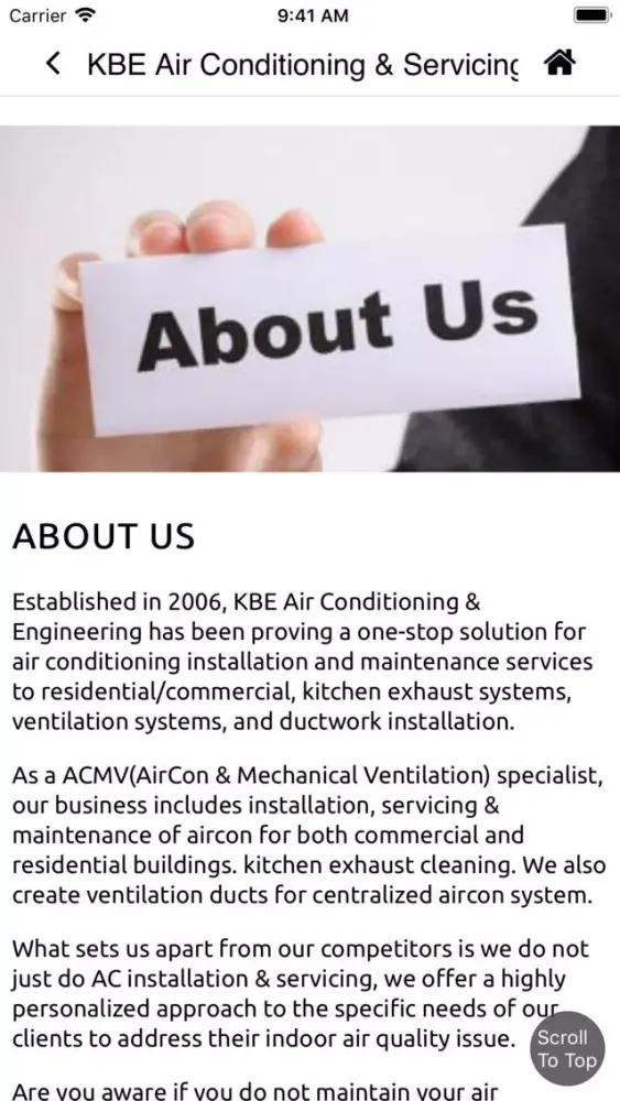 KBE Air Con سکرین شاٹس