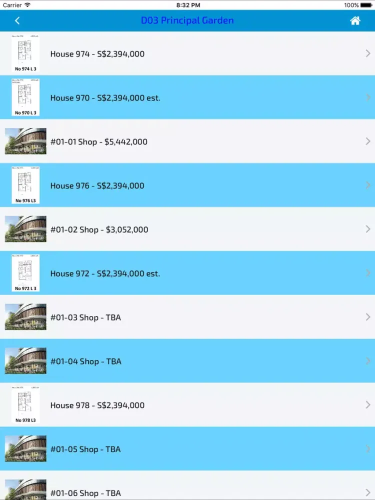 Скриншоты APT Property iPad 