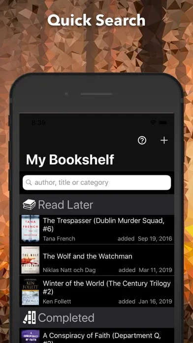 Скриншоты My Bookshelf