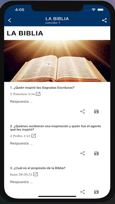 Capturas de tela do Curso Fe y doctrina