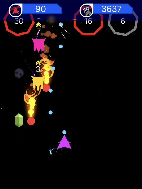Zrzuty ekranu Space Survival: 2D Asteroids iPad 
