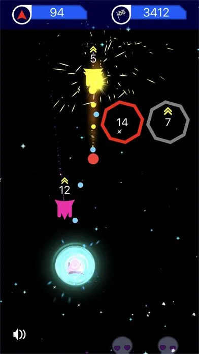 Zrzuty ekranu Space Survival: 2D Asteroids