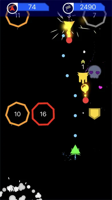 Zrzuty ekranu Space Survival: 2D Asteroids