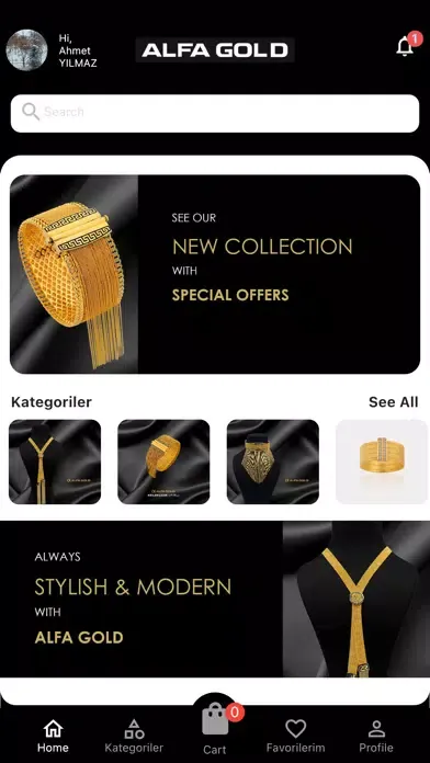 Ảnh chụp màn hình của Alfa Gold