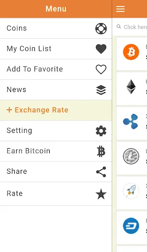 Live Coin Rate - CryptoCurrenc Screenshots