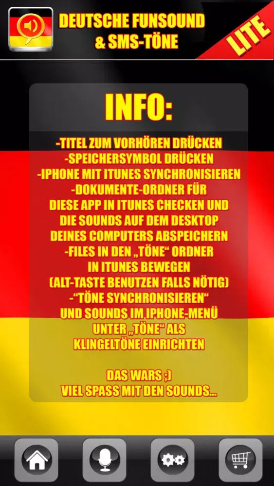 Deutsche Fun und SMS Töne LITE スクリーンショット