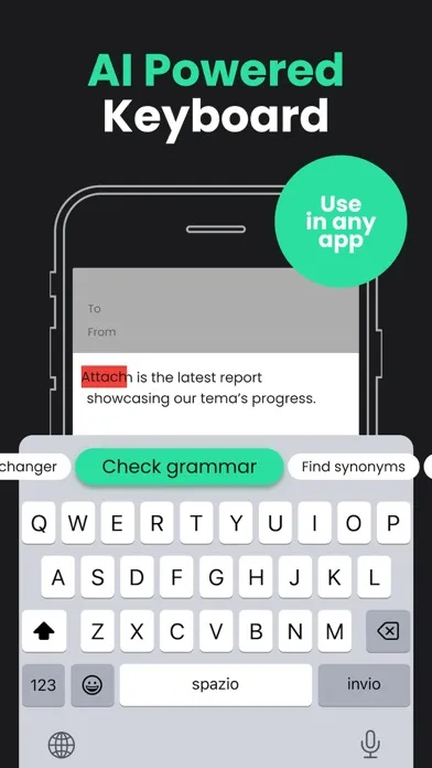 ChatBy AI Chat Bot Keyboard スクリーンショット