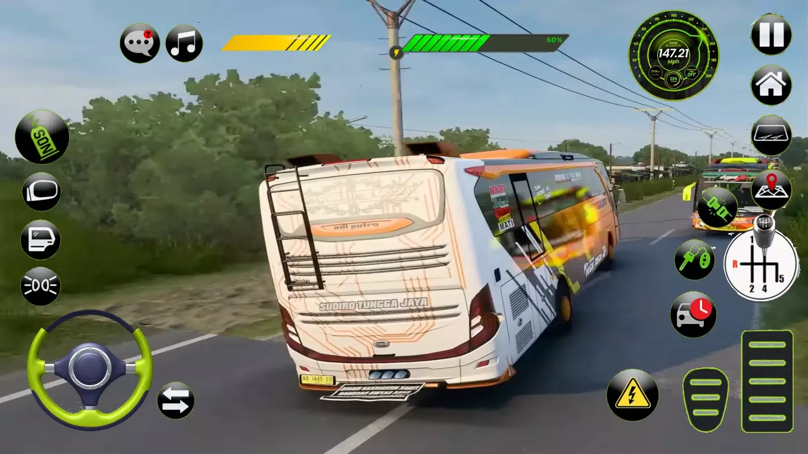 Bus Basuri Telolet Simulator स्क्रीनशॉट