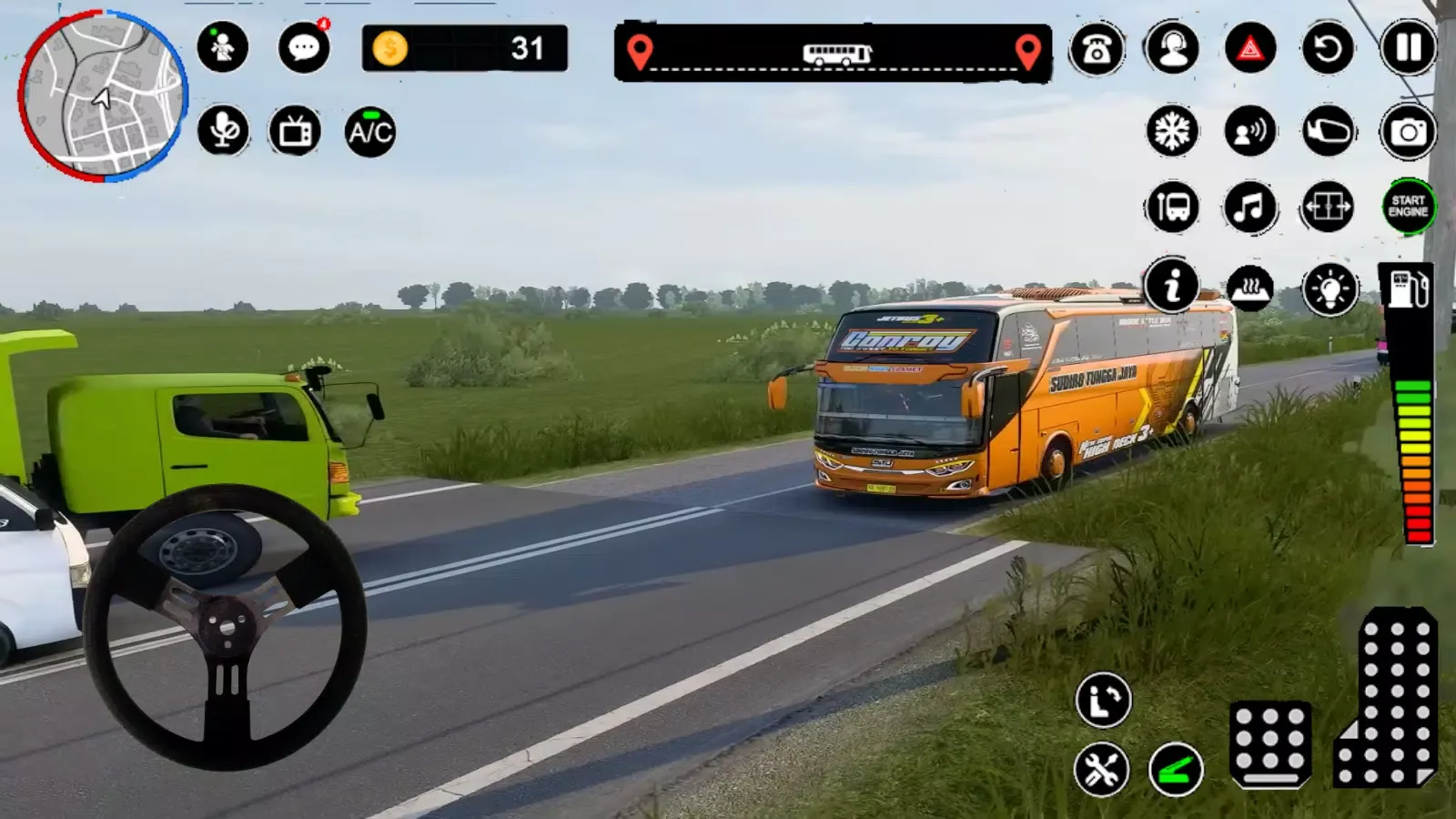 Bus Basuri Telolet Simulator स्क्रीनशॉट