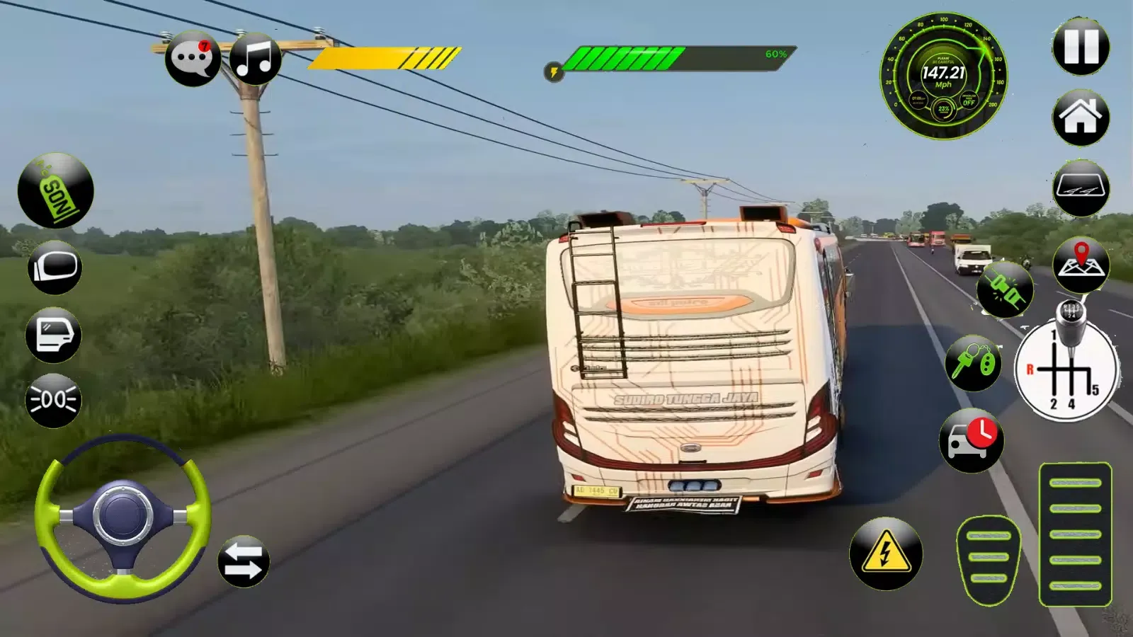 Bus Basuri Telolet Simulator स्क्रीनशॉट