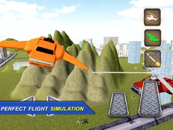 Tangkapan layar Real Flying Jet Car: Simulator futuristic Flight iPad 