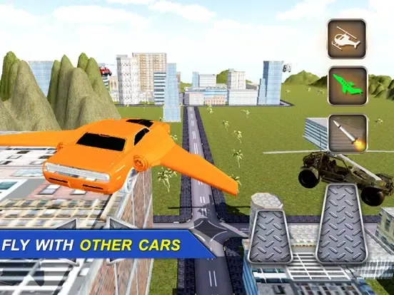 Tangkapan layar Real Flying Jet Car: Simulator futuristic Flight iPad 
