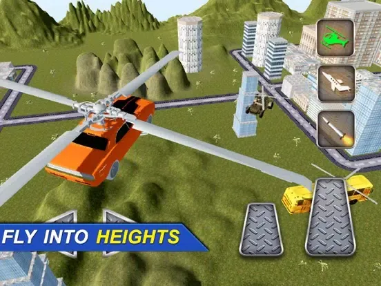 Tangkapan layar Real Flying Jet Car: Simulator futuristic Flight iPad 