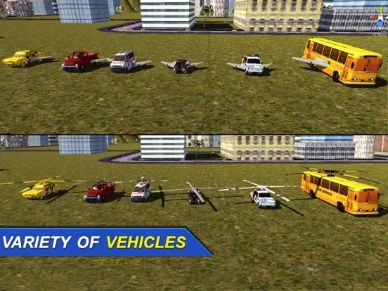 Tangkapan layar Real Flying Jet Car: Simulator futuristic Flight iPad 