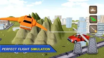 Tangkapan layar Real Flying Jet Car: Simulator futuristic Flight