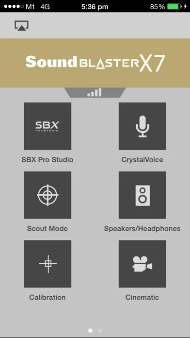 Sound Blaster X7 Control স্ক্রিনশট