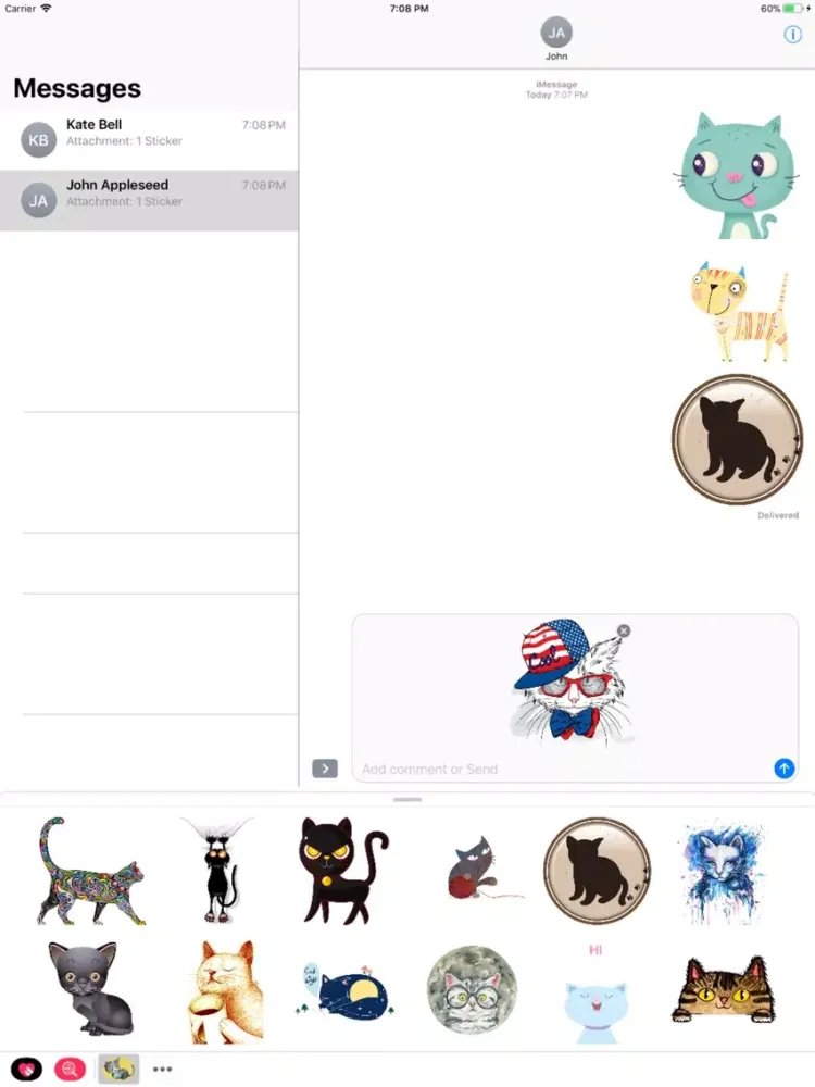 Captures d'écran de Cats Lover Stickers iPad 