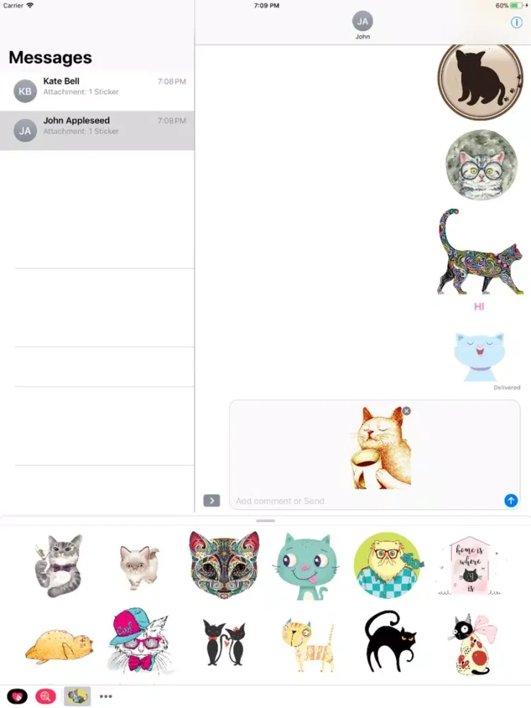 Captures d'écran de Cats Lover Stickers iPad 