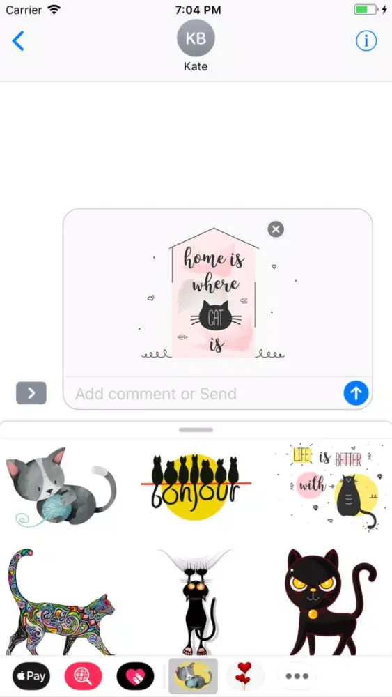 Captures d'écran de Cats Lover Stickers