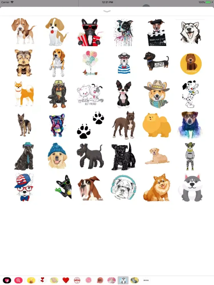 Dogs Lover Stickers iPad  স্ক্রিনশট