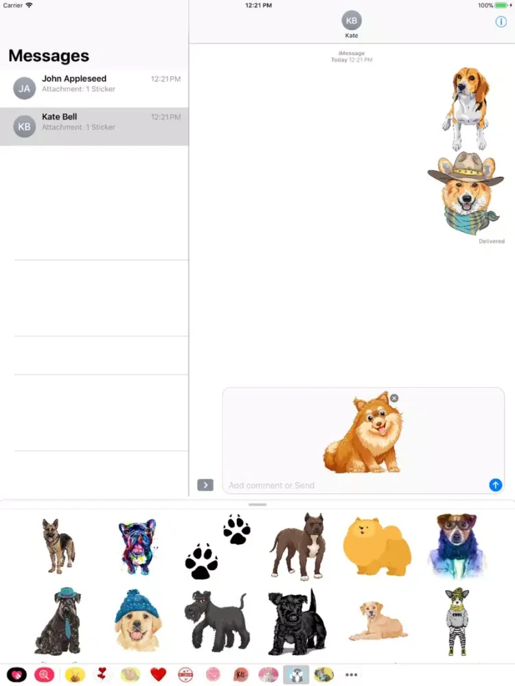 Dogs Lover Stickers iPad  স্ক্রিনশট