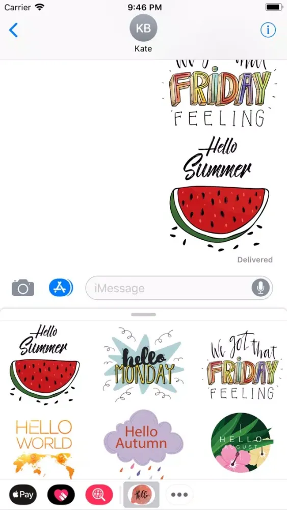 Ảnh chụp màn hình của Hello Creative Stickers