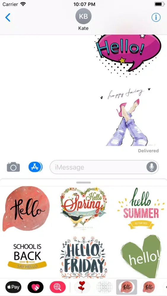 Ảnh chụp màn hình của Hello Creative Stickers