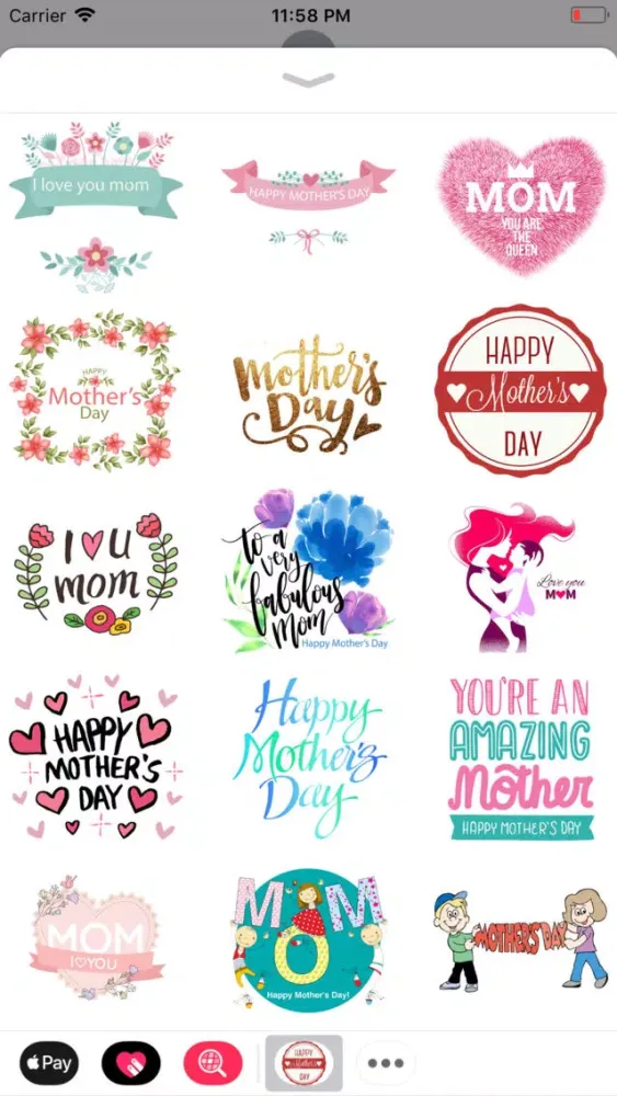 Mother's Day Love Stickers Screenshots