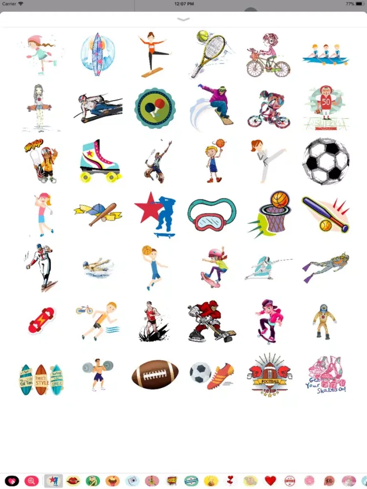 Sports All Stars Stickers iPad  スクリーンショット