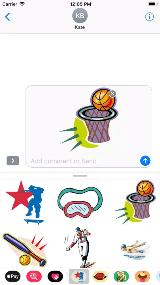 Sports All Stars Stickers スクリーンショット
