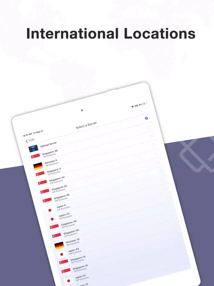 Screenshot di VON - Safe VPN App iPad 
