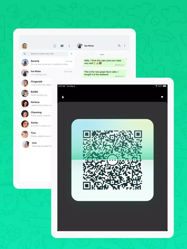تصاویر Whats Web App ⁺ iPad 