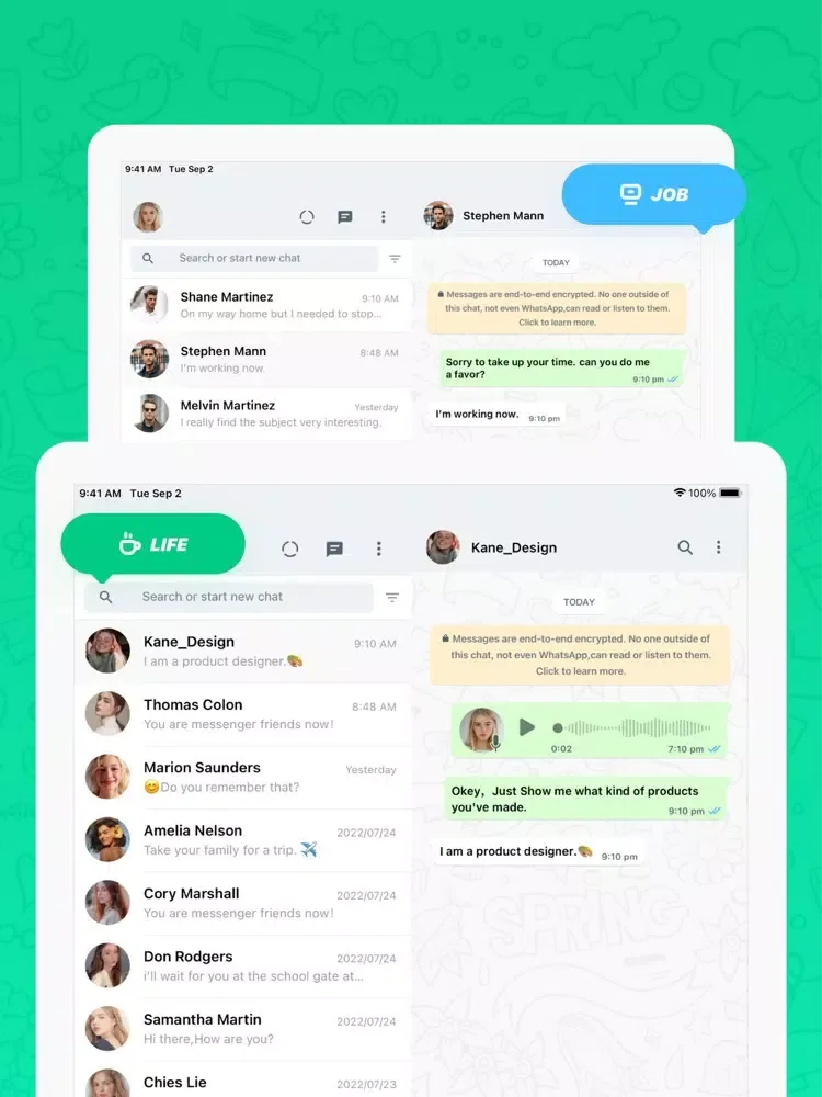تصاویر Whats Web App ⁺ iPad 