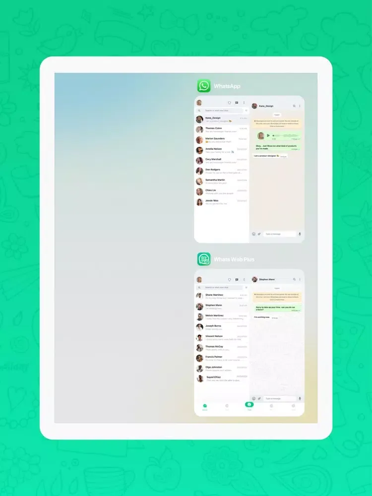 تصاویر Whats Web App ⁺ iPad 