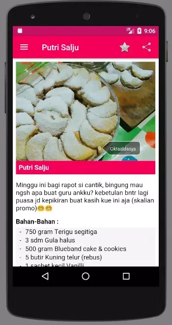 تصاویر Resep Kue Putri Salju